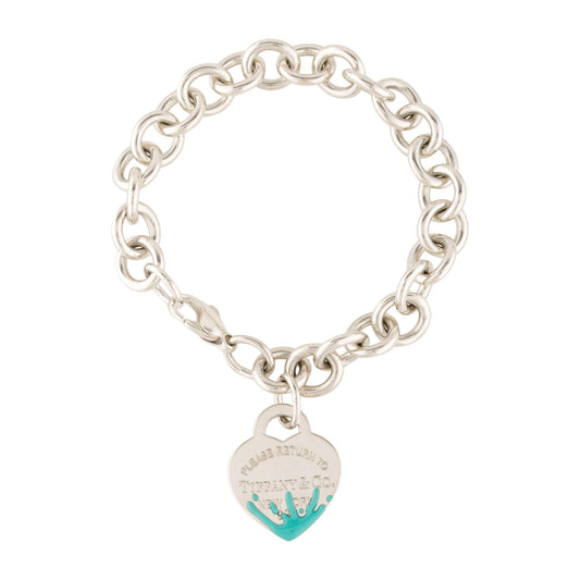 18K Tiffany Heart Tag Bracelet