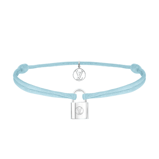 18K Louis Vuitton Silver Lockit X Virgil Abloh Bracelet