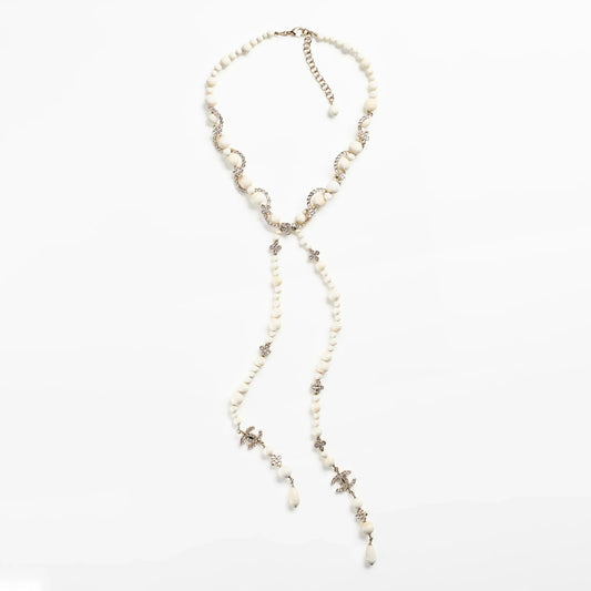 18K  Chanel Pearl Chain Necklace