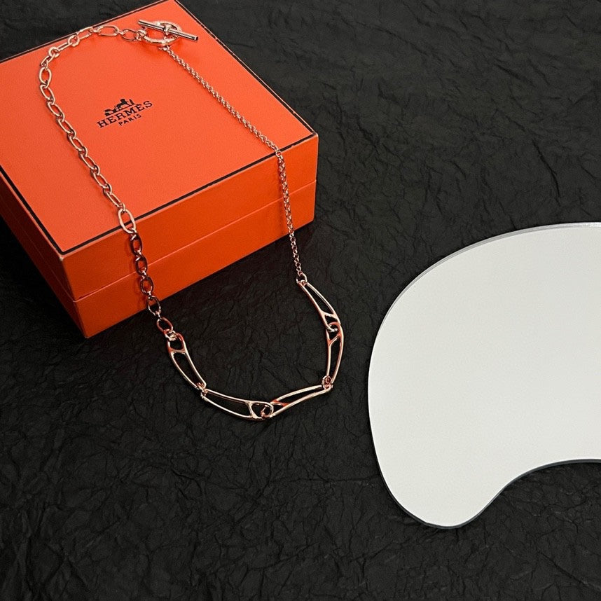18K Chaine D'ancre Chain Hermes Necklace