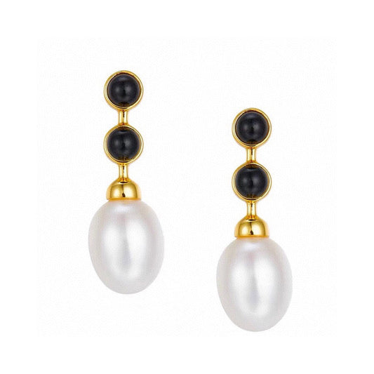 18K BVLGARI Pearl Earrings