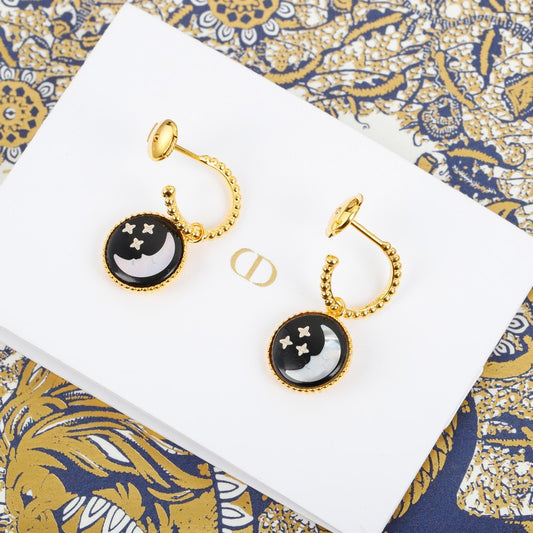 18K Dior ROSE CELESTE Gold Earrings