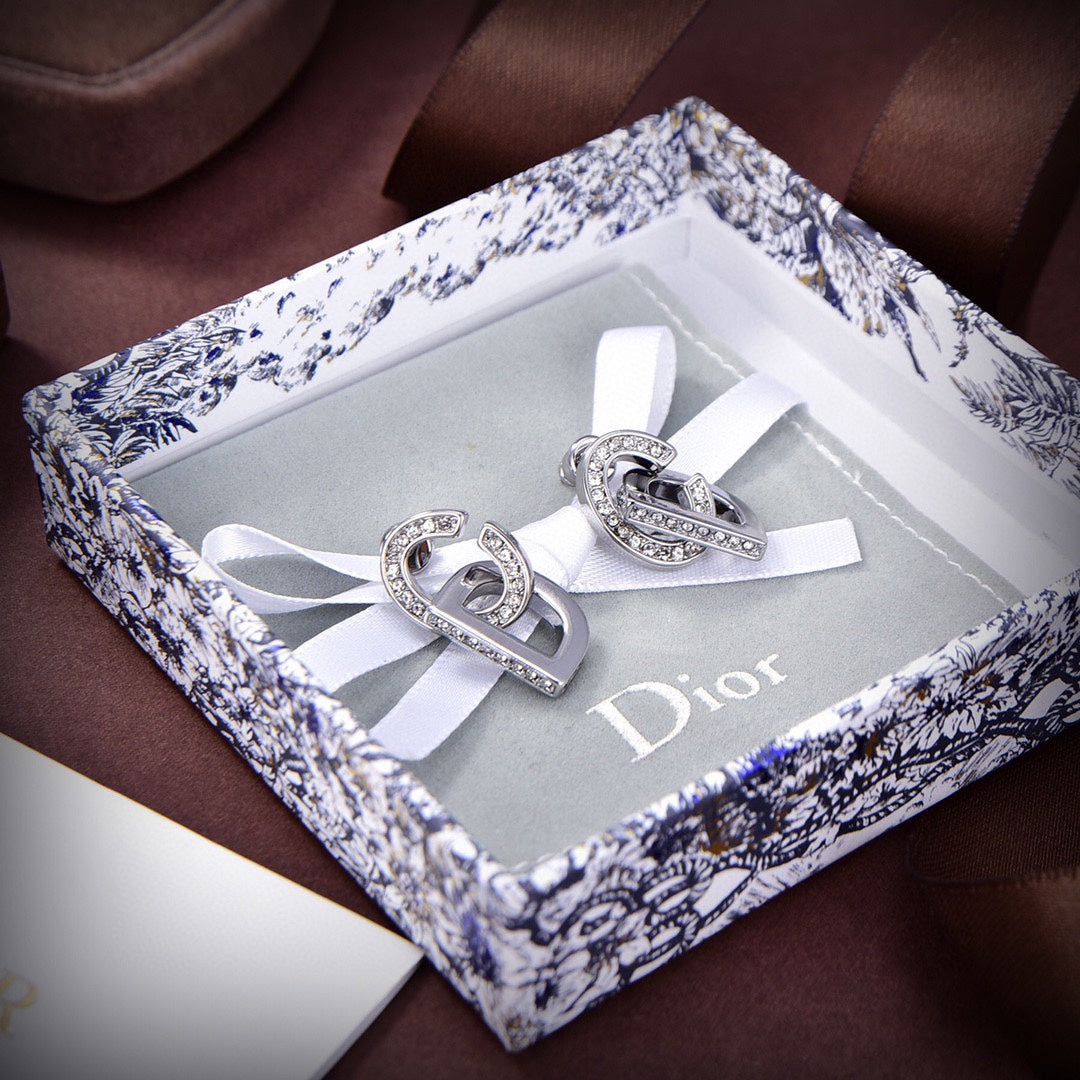 18K Dior Lock Earrings
