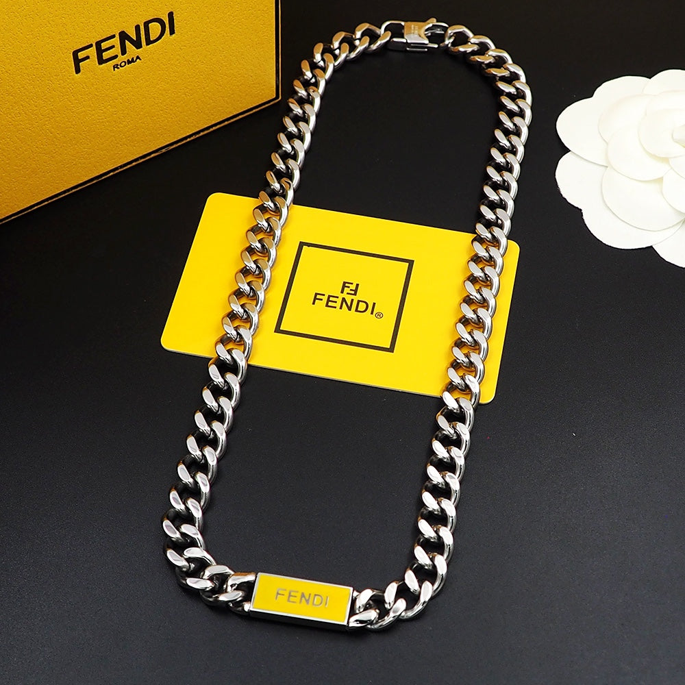 18K Fendi Chain Necklace